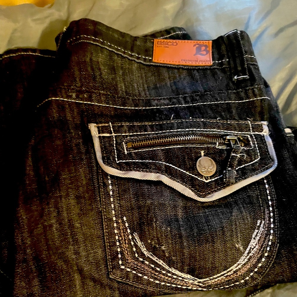 Men’s Designer Jeans with Stitching